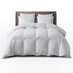 GC GAVENO CAVAILIA Hotel Quality Duck Feather Quilt - 13.5 Tog Extra Warm Down Duvet Double (200x200 cm) - Hypoallergenic Duck Down Duvet Bed Comforter - Cosy Quilt - Machine Washable