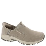 Skechers Femme Hillcrest Sunapee, Taupe Suede/Lycra/Light Pink Trim, 43 EU