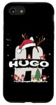 Coque pour iPhone SE (2020) / 7 / 8 Chemise de Noël Hugo avec nom Hugo pour Noël amusant