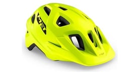 Casque all mountain met echo lime green   vert mat