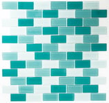 mosaik ws timeless brick cryst mix l-green/green 4mm 2,5x5