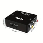 RCA-HDTV-Muunnin 1080P RCA HDMI AV Adapteri