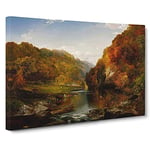 The Hudson River Vol.2 By Thomas Cole Canvas Print for Living Room Bedroom Home Office Décor, Wall Art Picture Ready to Hang, 30 x 20 Inch (76 x 50 cm)