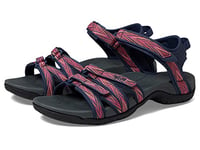 Teva Women's Tirra Sandal, Palms Indigo/Rose Violet, 5.5 UK