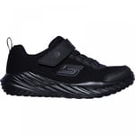 Skechers Nitro Sprint Krodon | Black | Childrens School Trainers