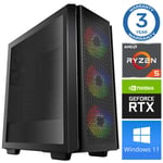 Intop Ryzen 5 3600 32GB 480SSD M.2 NVME RTX4060Ti 8GB WIN11