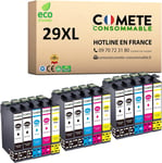 15 Cartouches d'encre Compatibles avec Epson 29 XL Fraise - pour Epson Expression Home XP-235 XP-255 XP-245 XP-345 XP-445 (6 Noir 3 Cyan 3 Magenta 3 Jaune)