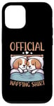 iPhone 12/12 Pro Official Sleepshirt Beagle Lover Funny Lazy Nap Dog Pajama Case