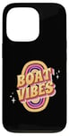 Coque pour iPhone 13 Pro Barge fluviale Vintage Groovy Narrowboat Boat Life Vibes