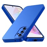 Tenphone Coque pour Samsung Galaxy A55 5g, Coque Samsung A55, Housse Etui de Protection en Silicone Souple,Cover Antichoc avec Protege de Camera,Compatible avec TPU (Bleu, Samsung A55)