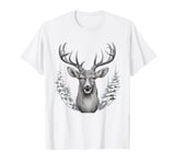 Deer Forest Wildlife Nature Lover Deer Hunting Elk Animal T-Shirt