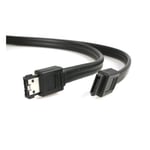 StarTech 6 ft Shielded eSATA to SATA Cable - SATA to eSATA cable - SATA (R) to eSATA (R) - 6 ft - black - SATA2ESATA6 - SATA til eSATA-kabel - 1.8 m