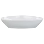 Lavabo en Céramique 60 x 39 cm Salle de Bain Irrégulier Evier Blanc Tirig