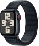 Apple Watch SE GPS + Cellular 40mm Midnight Aluminium Case with Midnight Sport Loop - MRGE3ET/A