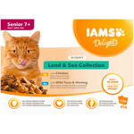 Iams Delights Multipack Senior Gravy 72 x 85 g