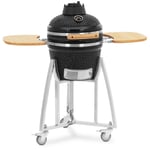 Uniprodo Kamado BBQ - keramisk grill stor ristdiameter: 32,5 cm