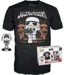 Figurine Funko Pop - Star Wars 6 : Le Retour Du Jedi N°296 - Stormtrooper - Chrome - T-Shirt (63579)