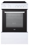 Bush B60SCWX 60cm Single Electric Cooker - White