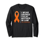 I Wear Orange for My Mother in Law Shirt | CRPS Awareness Long Sleeve T-Shirt