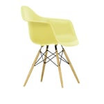 Vitra - Eames RE Plastic Armchair DAW 92 Citron, Golden Maple - Matstolar - Charles & Ray Eames - Gul - Metall/Plast