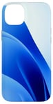 Coque pour iPhone 14 Plus Art abstrait bleu simple