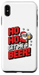 iPhone XS Max Ho Ho Ho! Get Me A Beer! 8-bit Santa Christmas Festive Beer Case