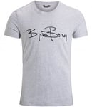 BJORN BORG Tee Signature logo Grey Mens (S)