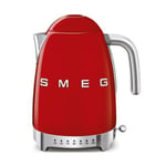 Bouilloire 1.7L 7 Tasses 2400W Rouge Années 50 SMEG