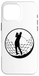 Coque pour iPhone 16 Pro Max Balle de golf "Dix-huit trous" Les passionnés de golf