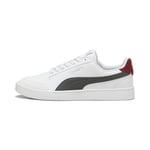 PUMA Mixte Shuffle Basket, Blanc Ombre Gris Intense Rouge, 48 EU