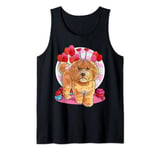 Australian Labradoodle Heart Valentine Day Decor Gift Tank Top