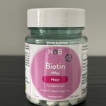 Holland & Barrett Biotin 300ug 120 Tablets For Healthy Hair Skin Nails Vegan