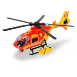 Dickie Toys - RESCUE HELICOPTER AIRBUS H145 (36 cm) - Toy Helicopter with Wind-Up Propeller, Light, Sound & Accessories - Children's Toy from 3 Years
