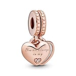 Abalorio Charm Pandora 782072EN23 Mujer Plata Circonitas y esmalte Rose Corazone