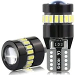 T10 W5W LED-lampor 12V-24V 6000K Vit för bilpositionsljus