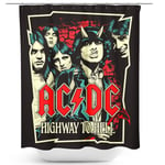 AC/DC Highway To Hell Shower Curtain multicolour