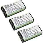 vhbw 3x Batteries compatible avec Sony MDR-RF810, MDR-RF810RK, MDR-RF811 casque audio, écouteurs sans fil (700mAh, 2,4V, NiMH)