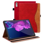 Vkooer Coque pour Lenovo Tab P11 2nd Gen 11,5 Pouce 2022 (TB-350FU/350XU) Housse Etui Cuir PU [avec Réveil/Veille Automatique] pour Lenovo Tab P11 Gen2 - Rouge