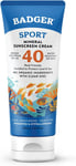 Badger Company, Clear Zinc Sunscreen Cream, SPF40, Unscented, 2.9 fl oz 87 ml