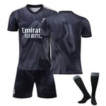 Real Madrid Y3 Svart Fotbollströja Set XS