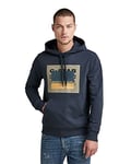 G-STAR RAW Men's Originals Hooded Sweatshirt, Blue (dk patriot blue D21163-A613-7160), XS