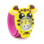 Giraffe Wildlife Pop Watch - Silcone Strap with Quarts Watch Movements. Help Children to Learn The time