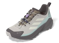 adidas Femme Terrex Trailmaker 2 Gore-tex Speed Lace Hiking Shoes Chaussures de randonnée, Wonder Alumina Off White Semi Flash Aqua, 39 1/3 EU