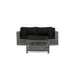 Loungegrupp Comfort Garden Bahamas 2-sits med Bord med Hylla Utomhus