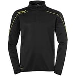 uhlsport Stream 22 1/4 Zip Top Type de Haut Homme, Noir/Jaune Citron, S