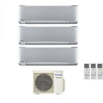 Trial split inverter air conditioner series etherea silver 9+12+12 with cu-3z68tbe r-32 wi-fi integrated 9000+12000 silver - Panasonic