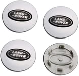 Aieryu 4Pcs Wheel Center Caps for Land Rover, 3D Emblem Aluminum Hub Center Caps Stickers Logo Wheel Trim Accessories, 63mm