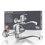 EISL NI161EUCR Europa chromé 360° Idéal pour Double, Robinet de Cuisine/évier, mitigeur pour Montage Mural