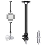 Neewer Wall Mounting Boom Arm 15-23.6 inches/38-60 Centimeters Adjustable Length with 1/4 inch to 3/8 inch Universal Adapter for Photo Studio Video Light, Monolights Photography