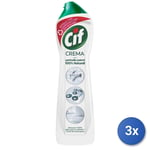 3x Cif Cream 500 Ml. White Made In France